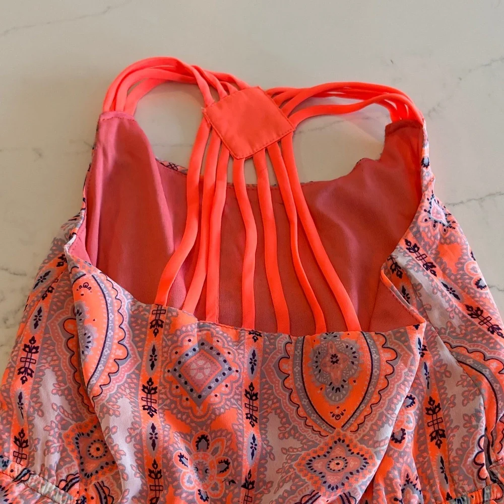 Charming Pink Patterned Kids Dress